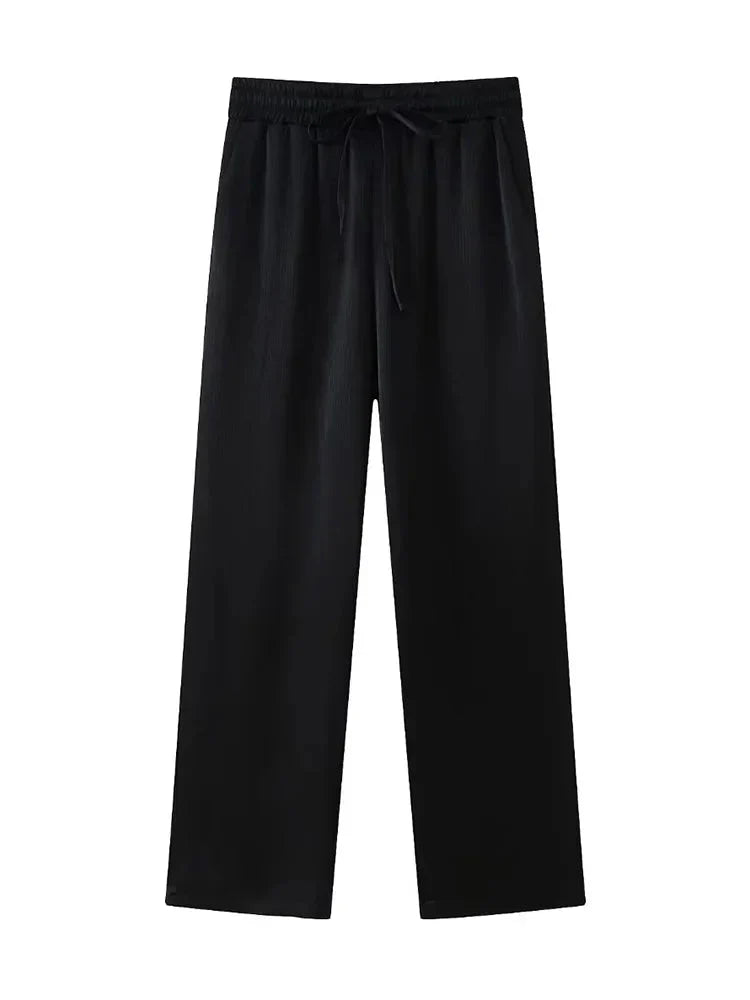 Co-Ord Set | Oversized | Wijde pijpen | Blazer en broek set | Tweedelige set voor dames-Boetiek Moda