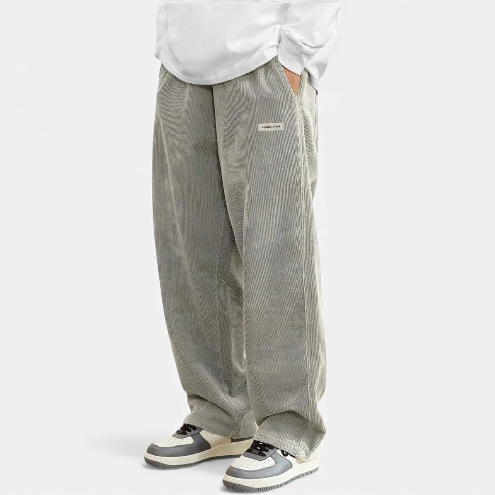 Corduroy Broek - Casual - Losse pasvorm - Baggy broek - Corduroy broek voor heren-Boetiek Moda