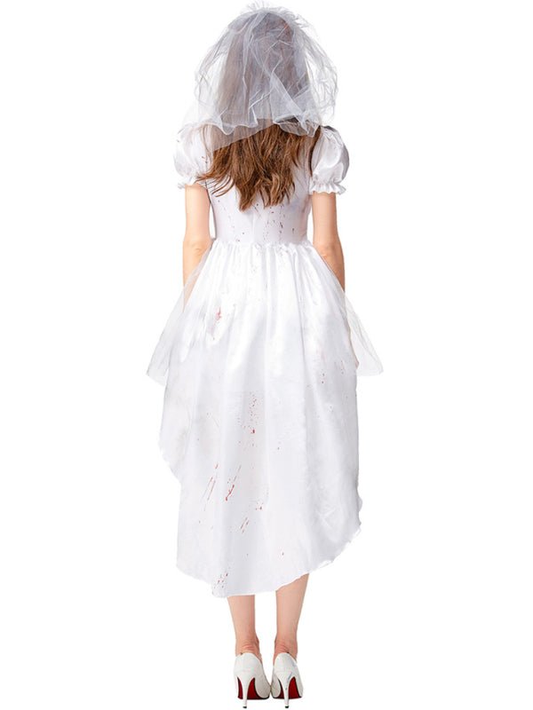 Corpse Bride-kostuum - Korte mouwen - Mini - Dead Bride-outfit - Halloween-kostuum voor dames-Boetiek Moda