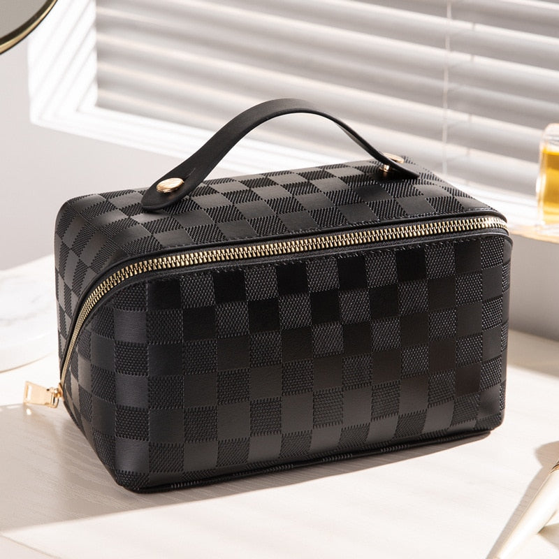 Cosmetische Tas - Reizen - Geruit - Make-uptas - Toilettas make-up-Boetiek Moda