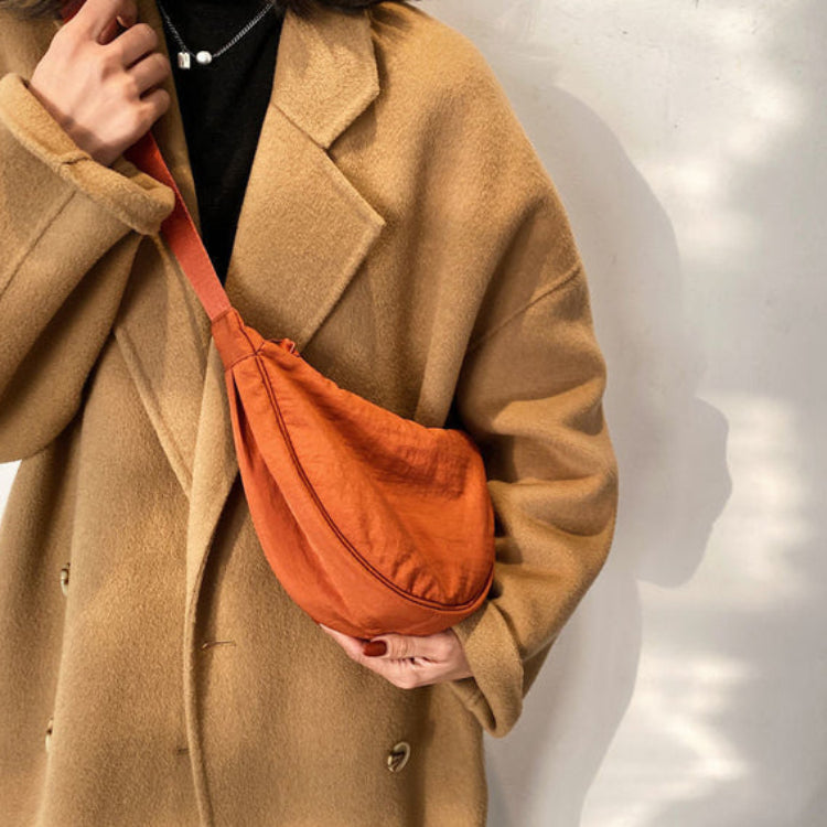 Crossbody Tas | Rits | Canvas | Halve Maan Tas | Damestassen-Boetiek Moda