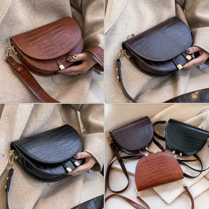 Crossbodytas - Mini - Krokodillenprint - Schoudertas - Damestas-Boetiek Moda