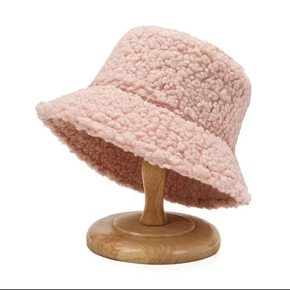 Dames Bucket Hat - Fleece - Winter - Teddy bucket hat - Bucket hat voor dames-Boetiek Moda