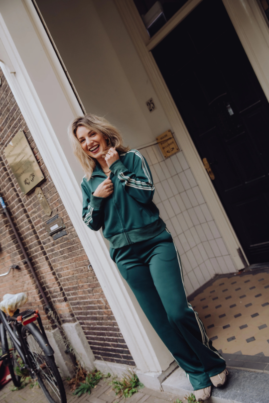 Dames trainingspak | Ritssluiting | Gestreepte | Joggingpak | Co-Ord sets Dames-Boetiek Moda