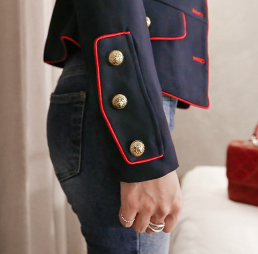 Damesblazer - Enkelrijks - Borstzakken - Slim fit blazer - Blazerjasje-Boetiek Moda