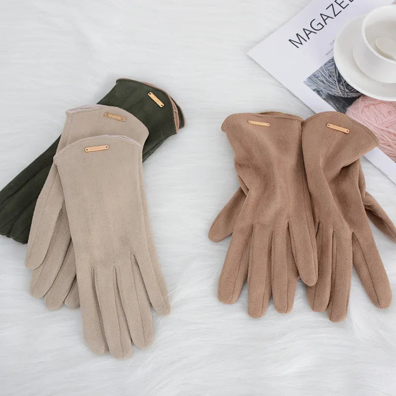 Dameshandschoenen - Warm - Suède - Touchscreenhandschoenen - Winterhandschoenen-Boetiek Moda
