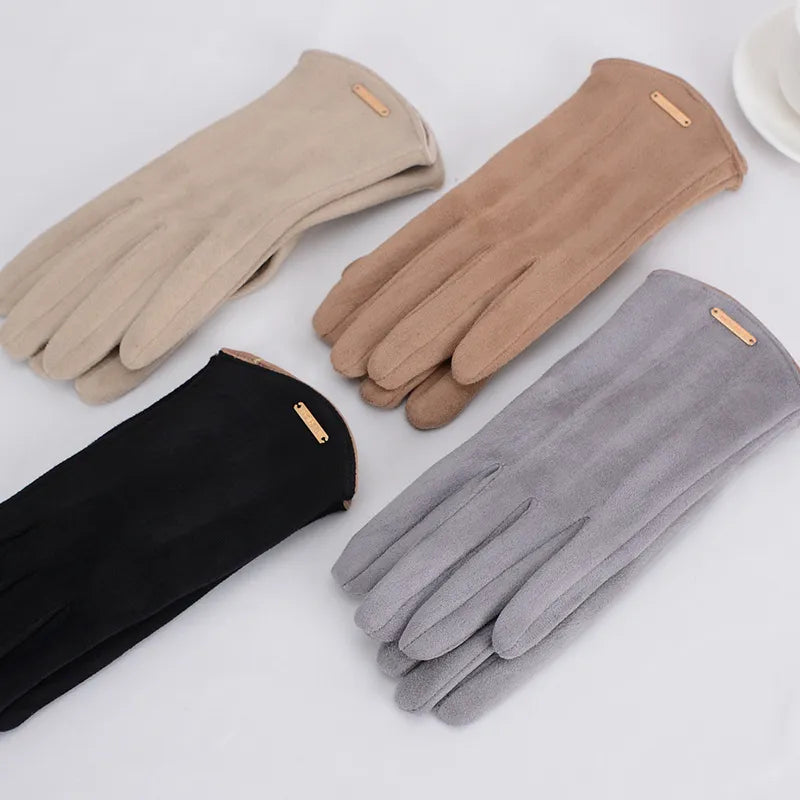 Dameshandschoenen - Warm - Suède - Touchscreenhandschoenen - Winterhandschoenen-Boetiek Moda