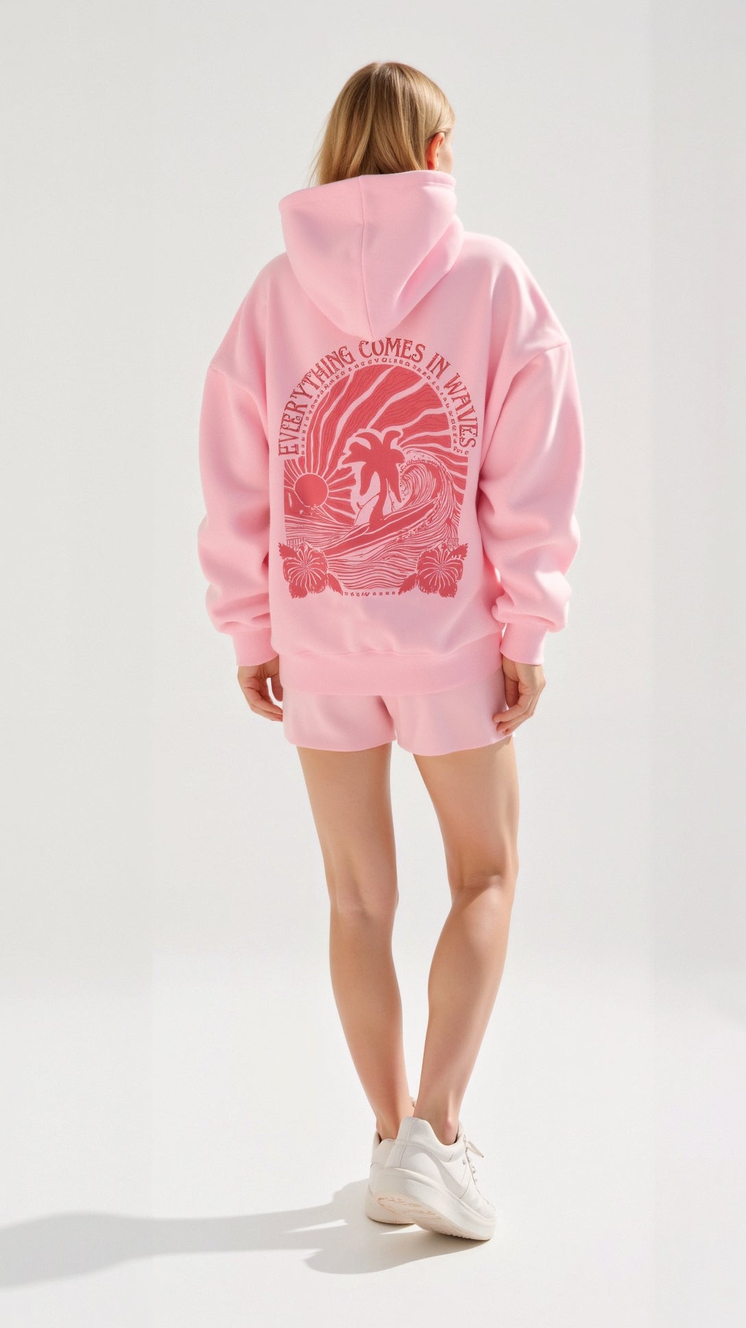 Dameshoodie - Bedrukt - Comfortabel - Pulloverhoodie - Oversized hoodie-Boetiek Moda