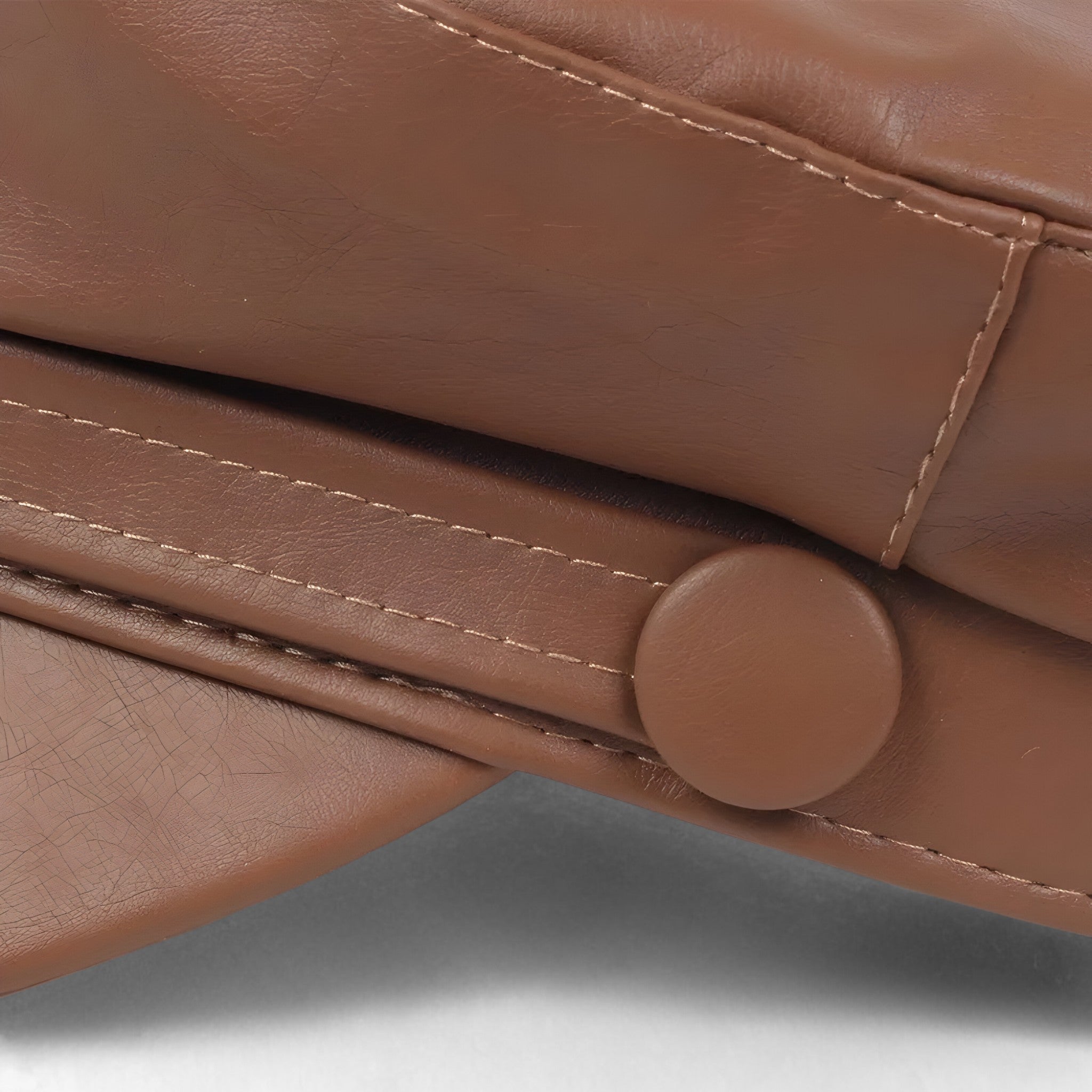 Damespet - Veganistisch leer - Autorijpet - Krantenjongenpet - Dameshoed-Boetiek Moda