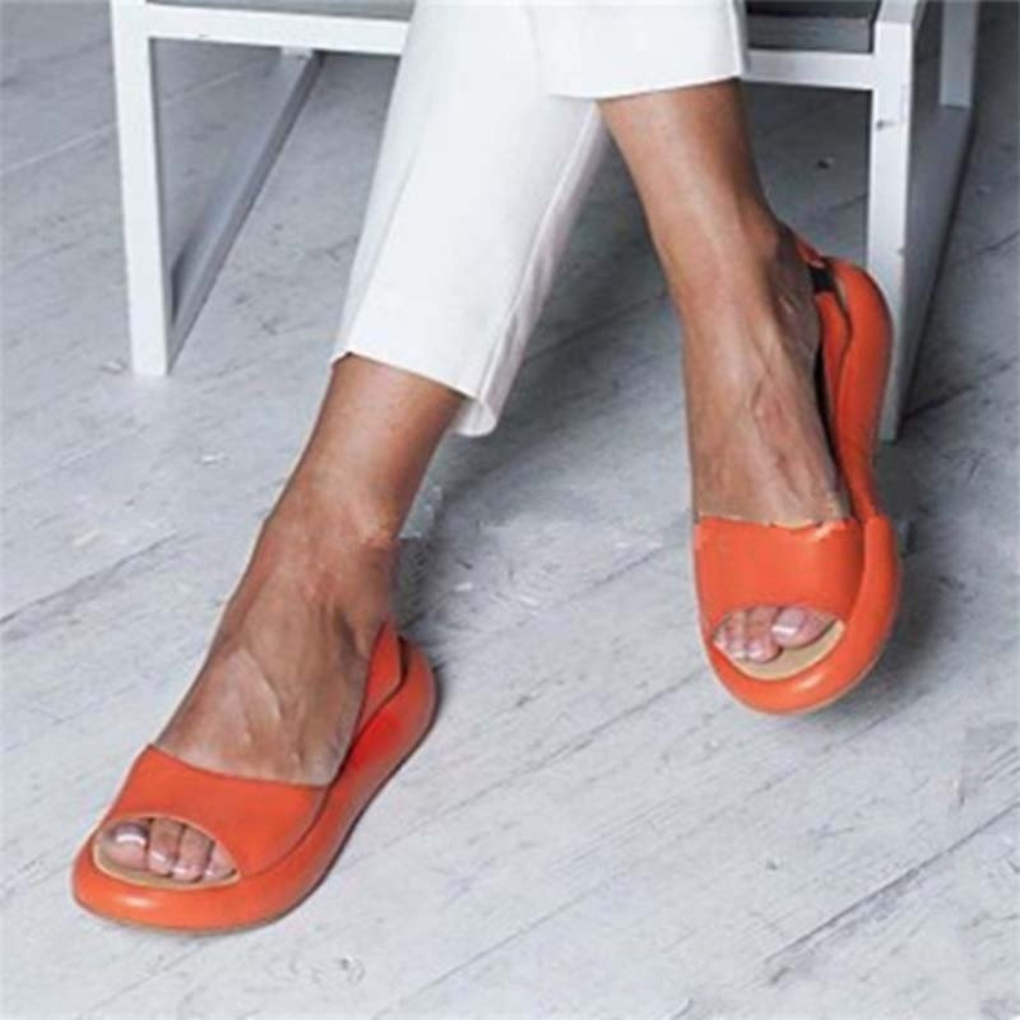 Damessandalen - Lichtgewicht slippers met open teen voor dames-Boetiek Moda