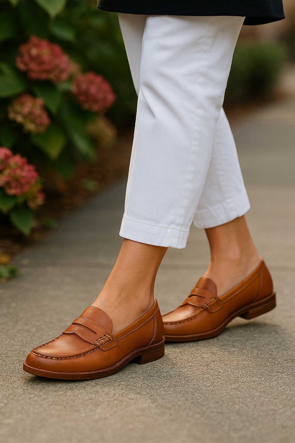 Damesschoenen Loafers - Zwart - Bruin - Leren Loafers - Damesschoenen-Boetiek Moda