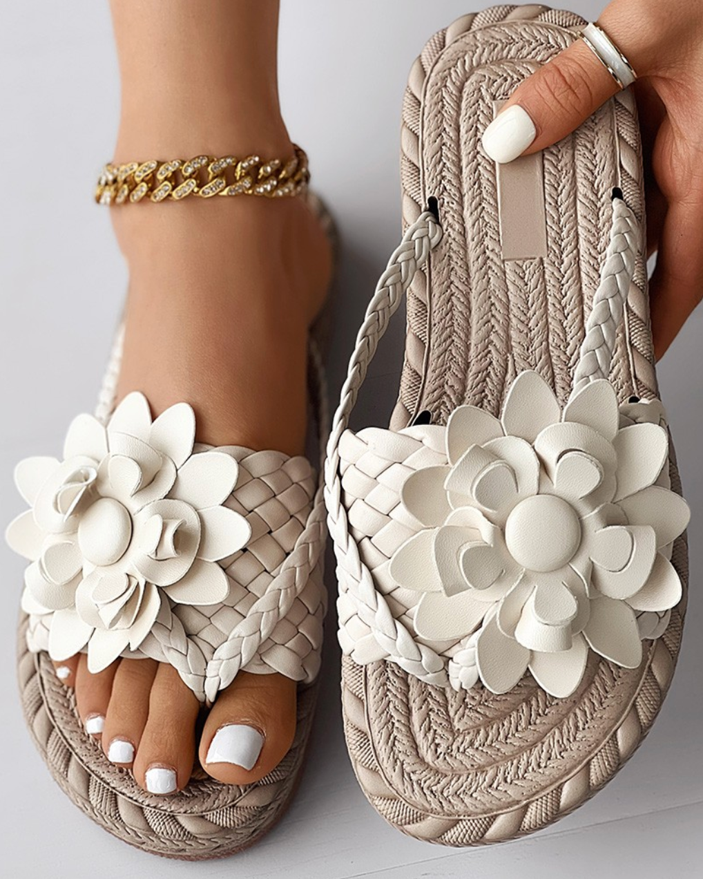 Damesslippers | Ergonomische | Slippers | Slip-On Sandalen | Strawsandalen-Boetiek Moda