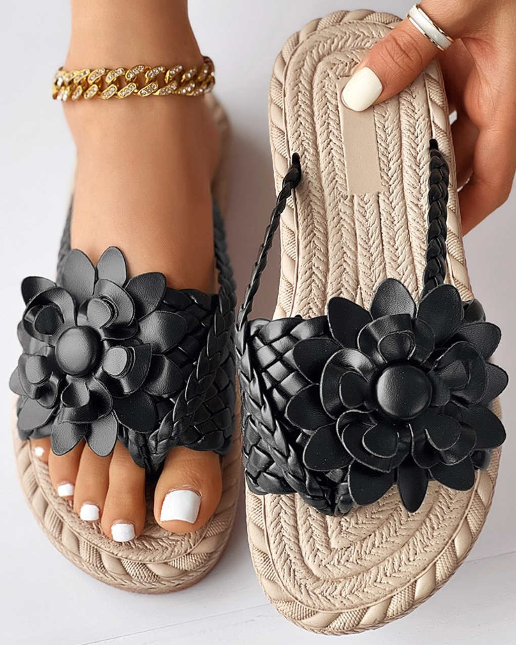 Damesslippers | Ergonomische | Slippers | Slip-On Sandalen | Strawsandalen-Boetiek Moda