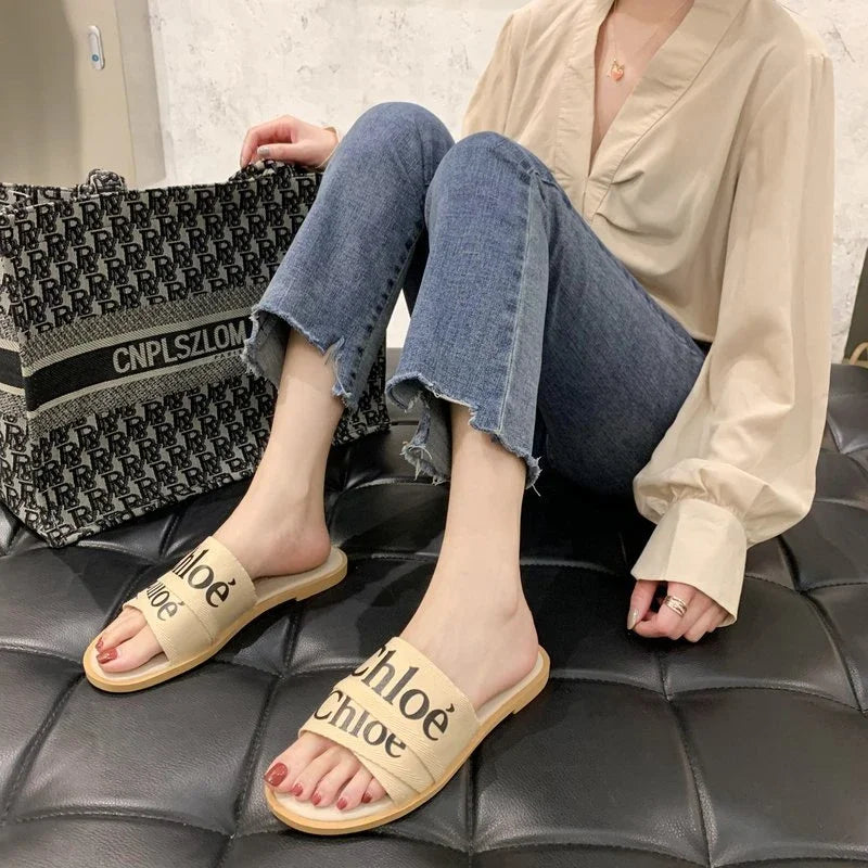 Damesslippers - Mode - Flats - Slip-On Sandalen - Damesslippers-Boetiek Moda