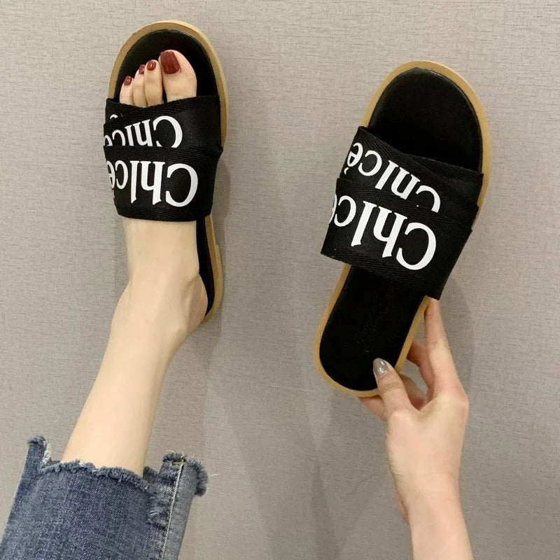 Damesslippers - Mode - Flats - Slip-On Sandalen - Damesslippers-Boetiek Moda