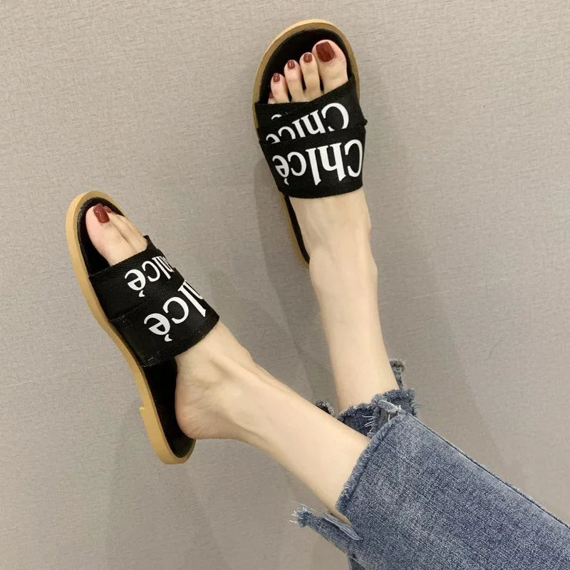 Damesslippers - Mode - Flats - Slip-On Sandalen - Damesslippers-Boetiek Moda