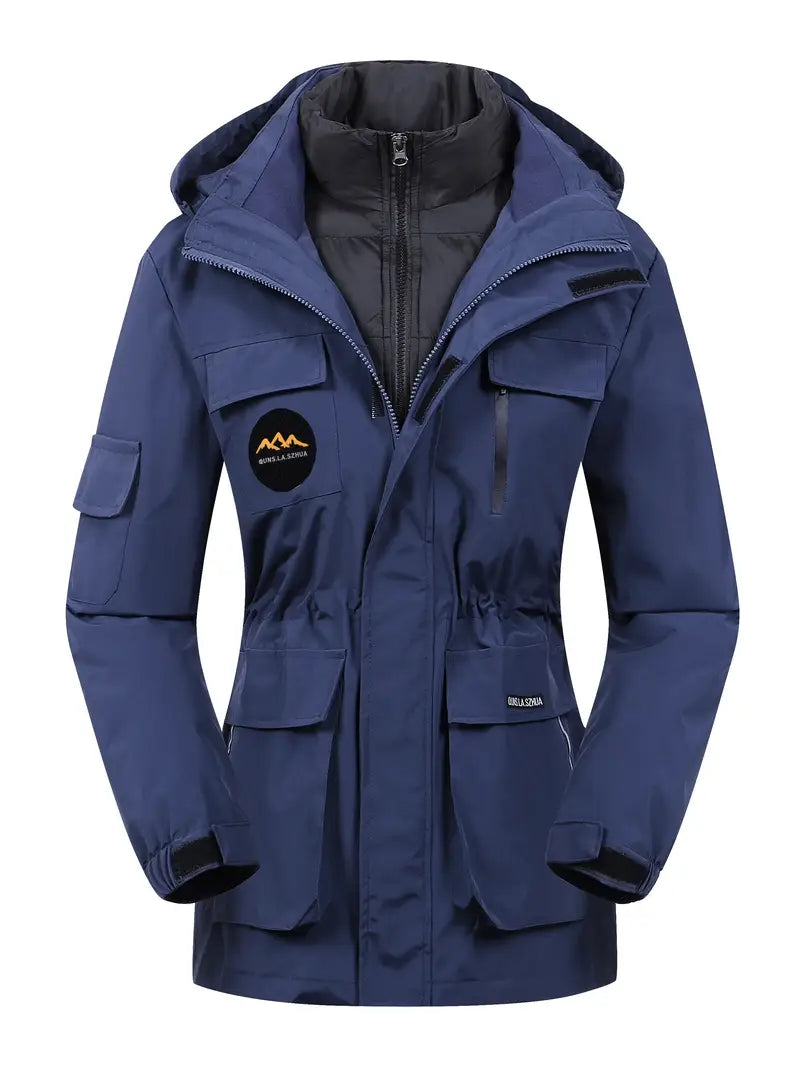 Dameswinterjas | Met capuchon | Zakken | Sneeuwjas | Winterjas-Boetiek Moda