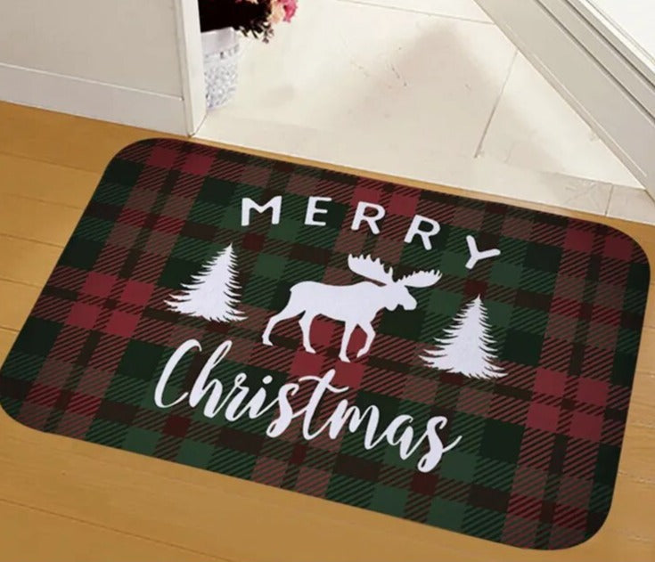 Deurmat - Antislip Kerst Decor Grappig Kerstman Tapijt-Boetiek Moda