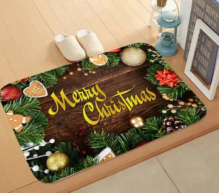 Deurmat - Antislip Kerst Decor Grappig Kerstman Tapijt-Boetiek Moda