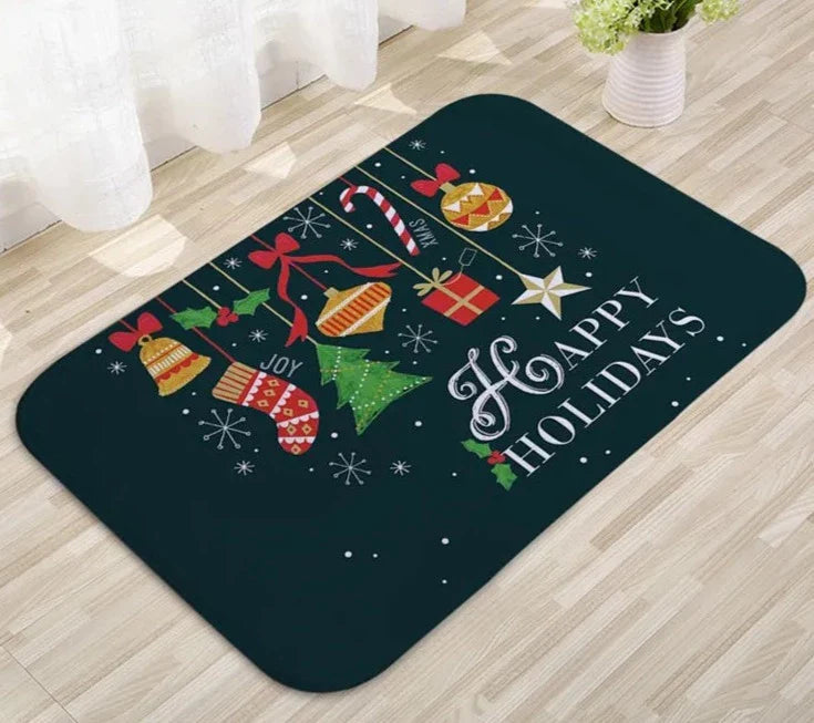 Deurmat - Antislip Kerst Decor Grappig Kerstman Tapijt-Boetiek Moda