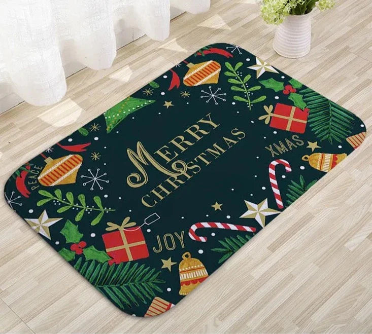 Deurmat - Antislip Kerst Decor Grappig Kerstman Tapijt-Boetiek Moda
