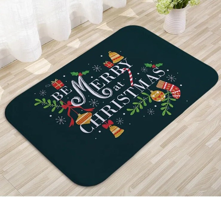Deurmat - Antislip Kerst Decor Grappig Kerstman Tapijt-Boetiek Moda