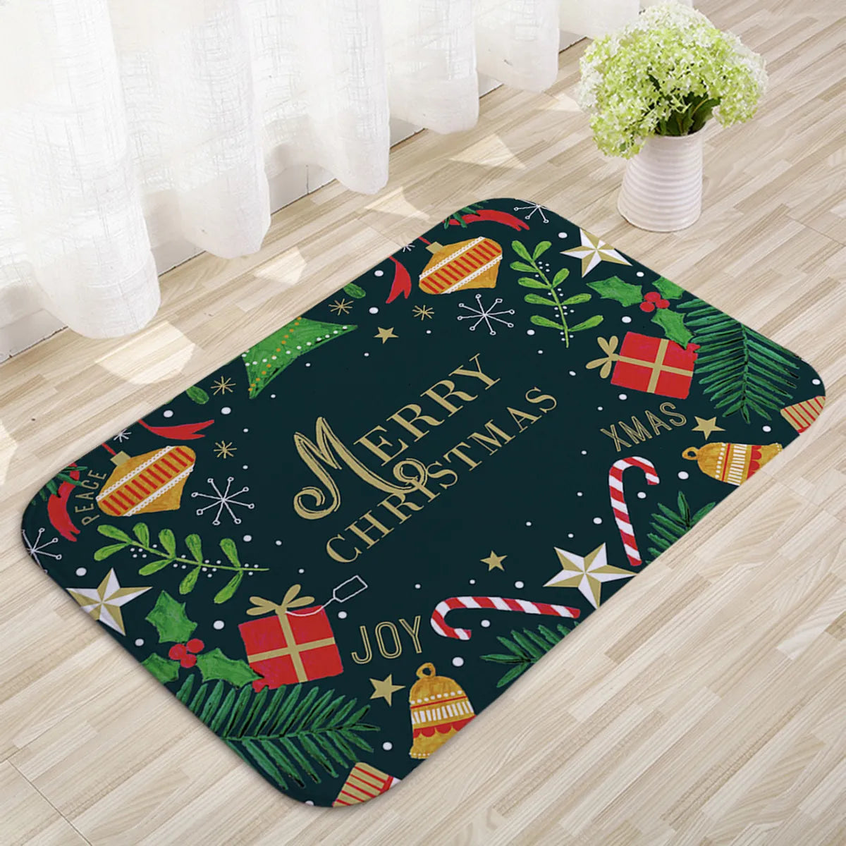 Deurmat - Antislip Kerst Decor Grappig Kerstman Tapijt-Boetiek Moda