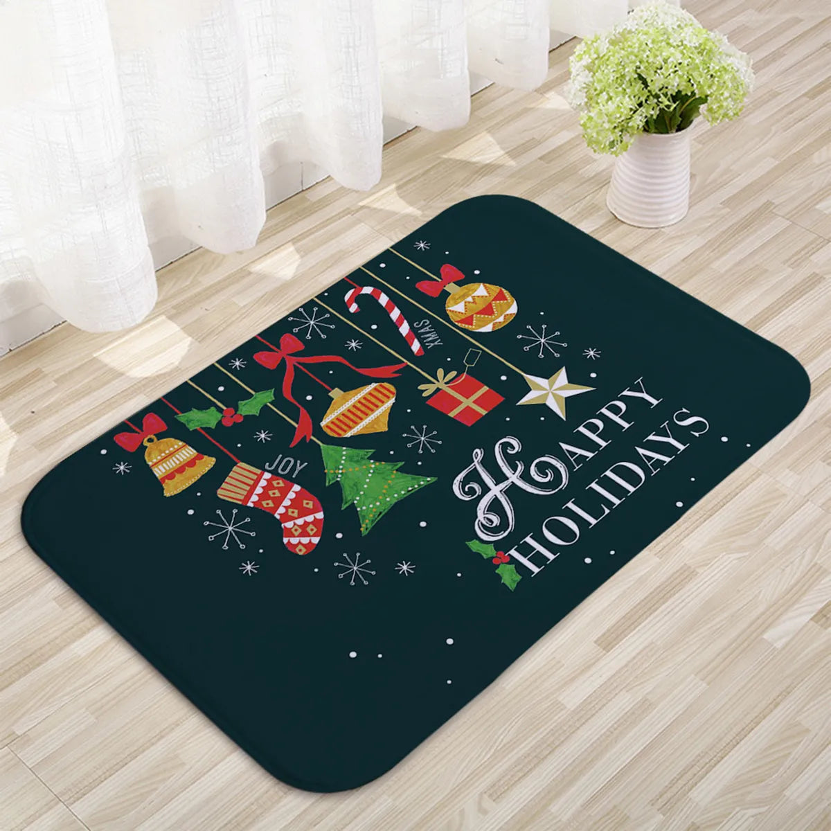 Deurmat - Antislip Kerst Decor Grappig Kerstman Tapijt-Boetiek Moda