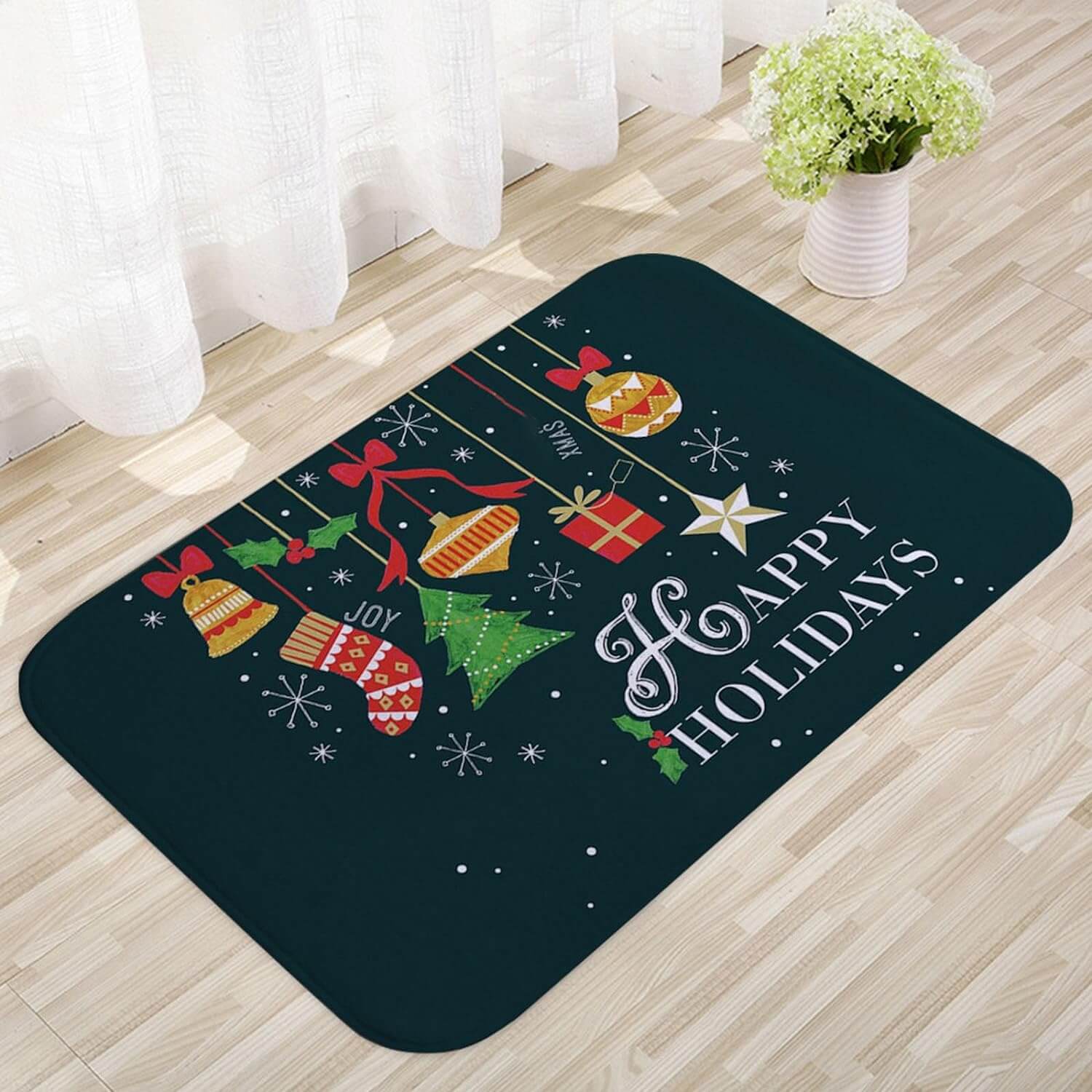 Deurmat - Antislip Kerst Decor Grappig Kerstman Tapijt-Boetiek Moda