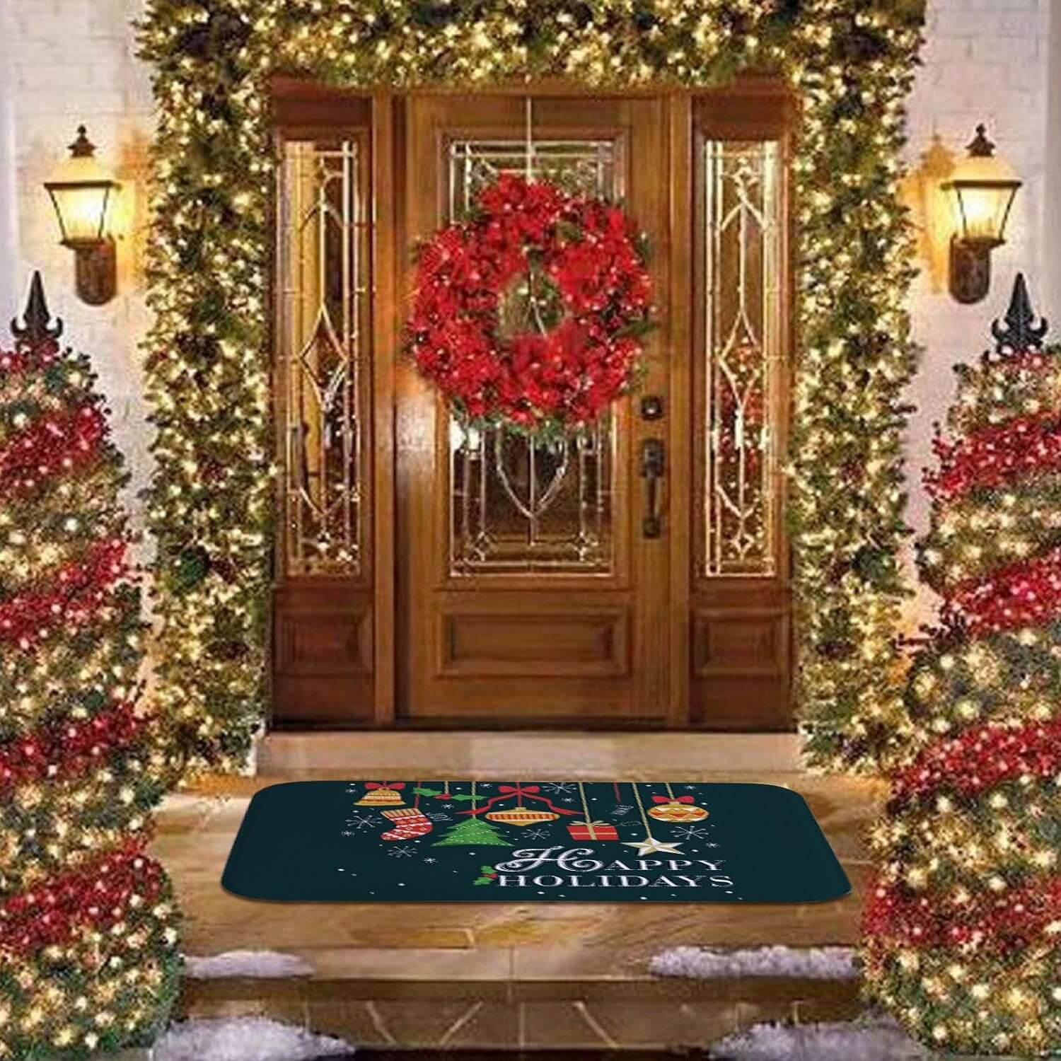 Deurmat - Antislip Kerst Decor Grappig Kerstman Tapijt-Boetiek Moda