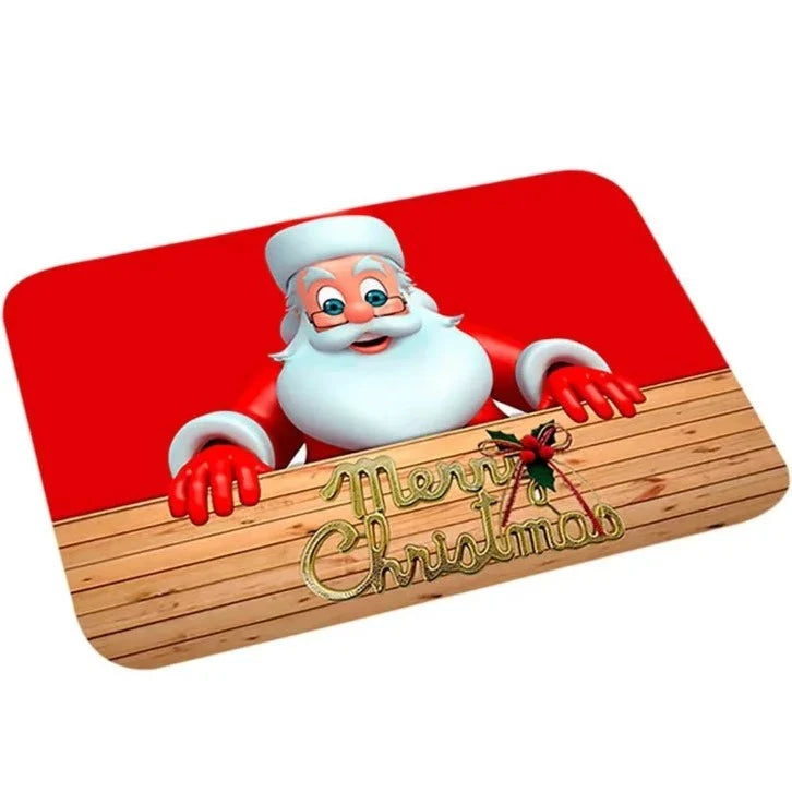 Deurmat - Antislip Kerst Decor Grappig Kerstman Tapijt-Boetiek Moda