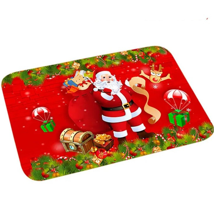Deurmat - Antislip Kerst Decor Grappig Kerstman Tapijt-Boetiek Moda