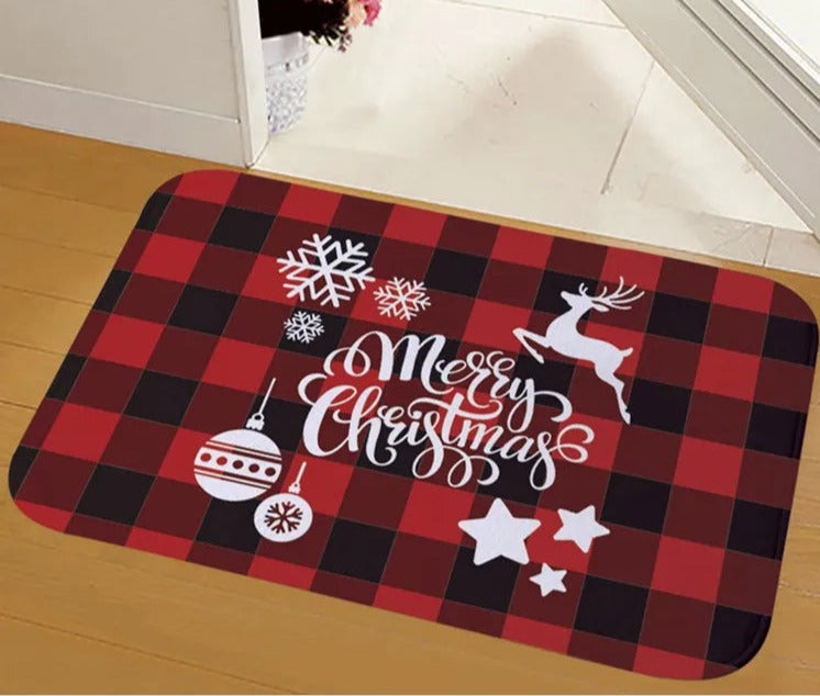 Deurmat - Antislip Kerst Decor Grappig Kerstman Tapijt-Boetiek Moda