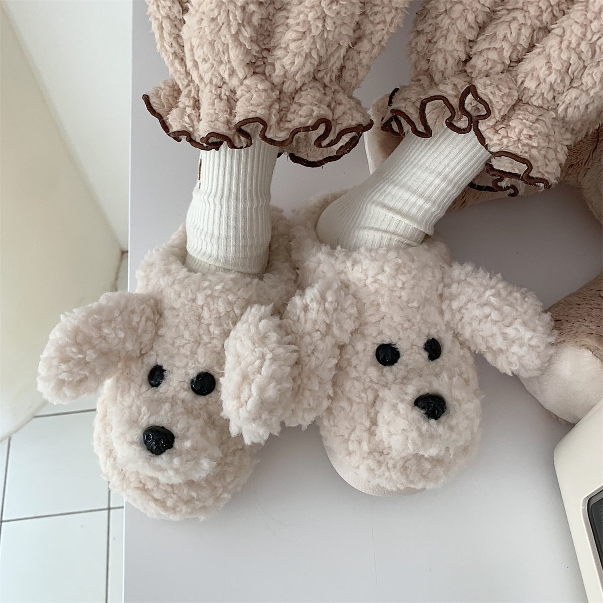 Dierenpantoffels - Warm - Antislip - Winterpantoffels - Dierenhuisschoenen-Boetiek Moda