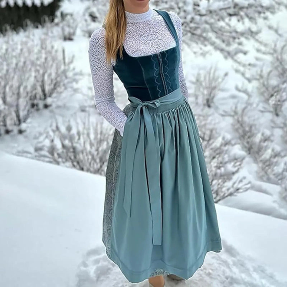 Dirndl | Traditioneel | Blauw | Dirndl-jurk | Dirndl Oktoberfest-Boetiek Moda