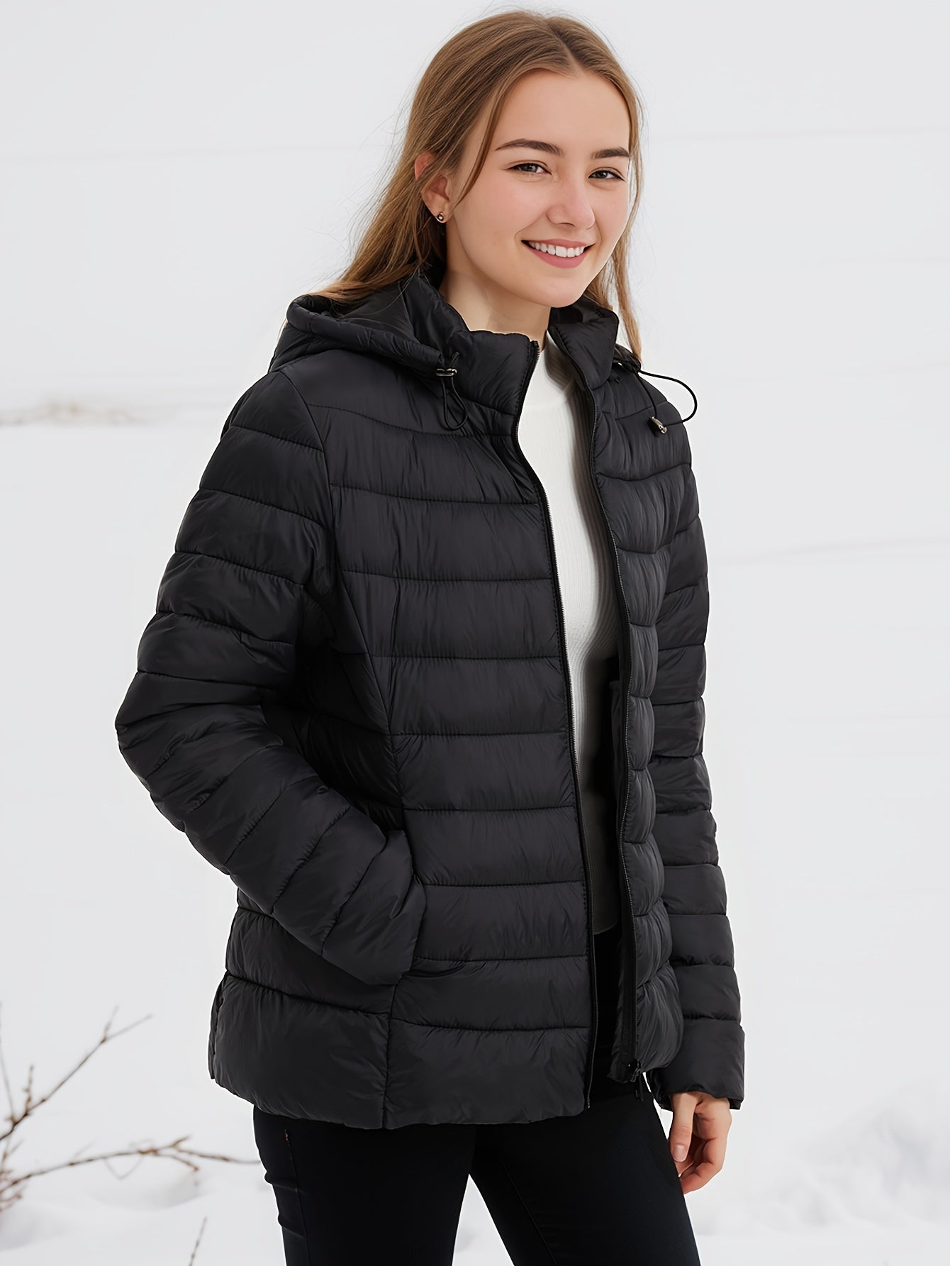 Donsjack | Capuchon | Lichtgewicht | Pufferjas | Winterjassen voor dames-Boetiek Moda