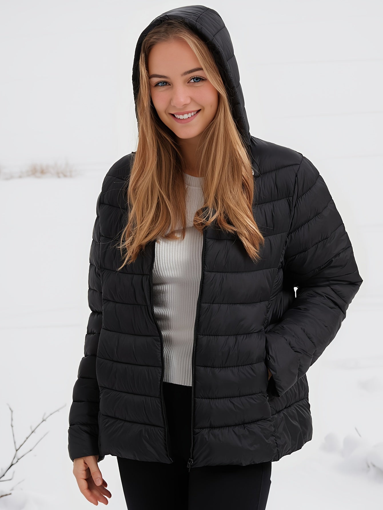 Donsjack | Capuchon | Lichtgewicht | Pufferjas | Winterjassen voor dames-Boetiek Moda