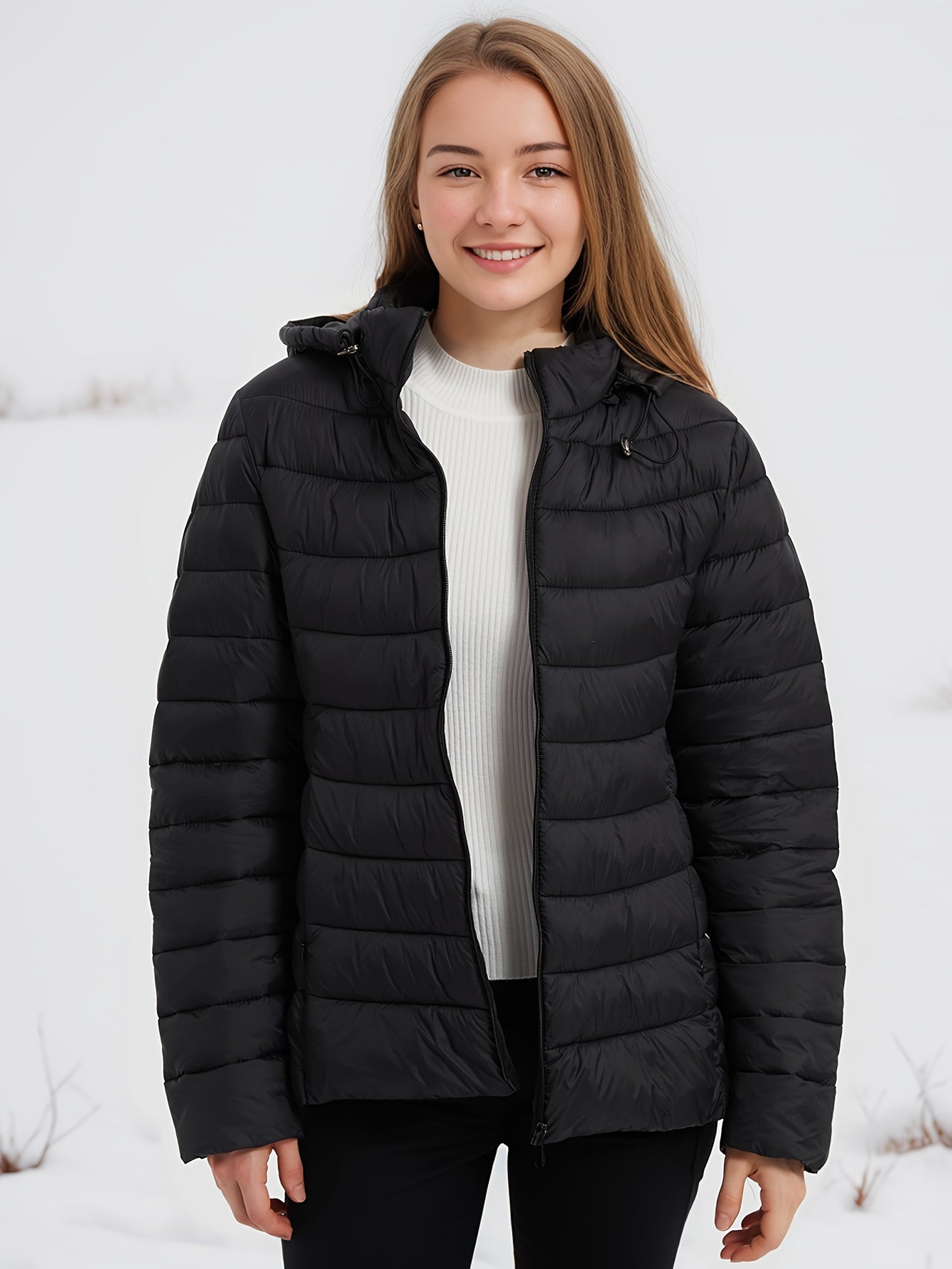 Donsjack | Capuchon | Lichtgewicht | Pufferjas | Winterjassen voor dames-Boetiek Moda