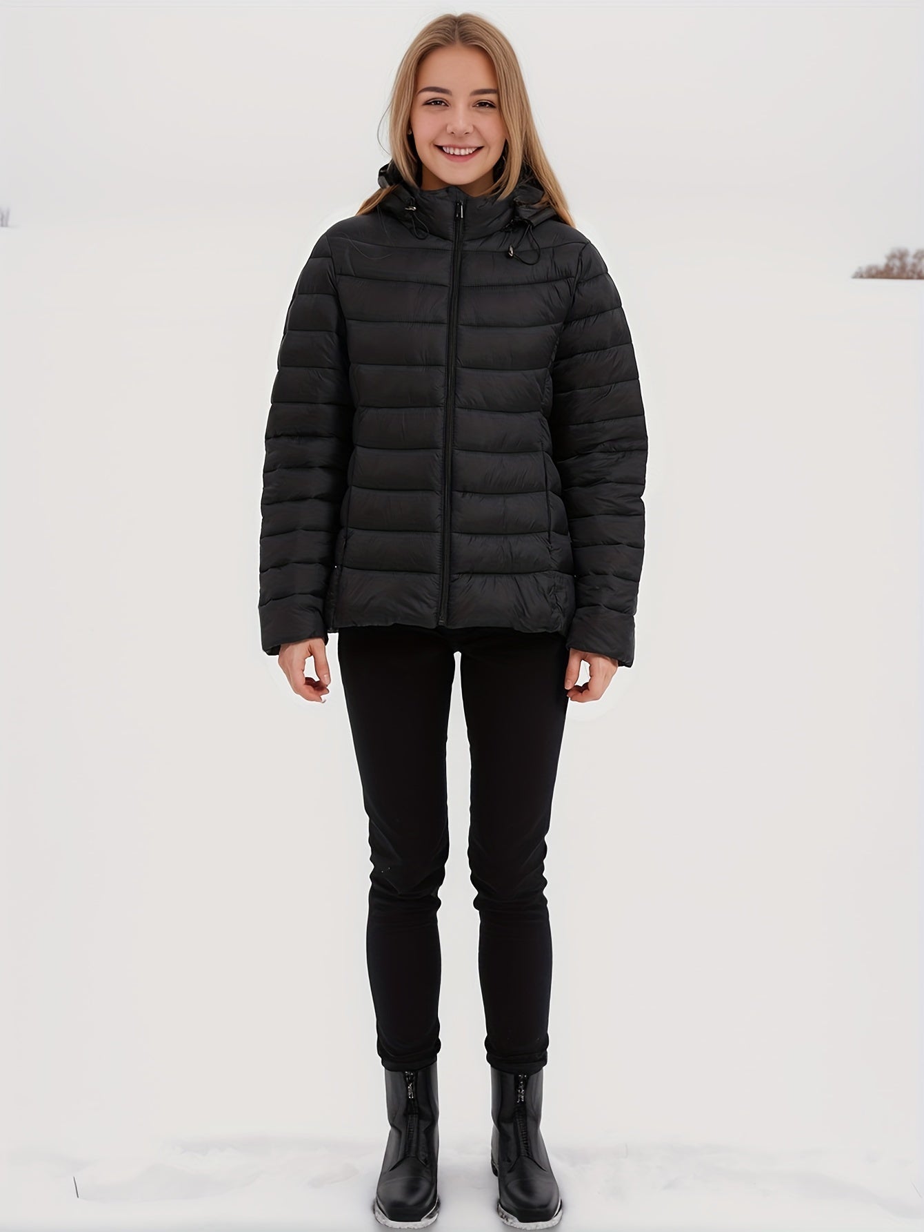 Donsjack | Capuchon | Lichtgewicht | Pufferjas | Winterjassen voor dames-Boetiek Moda