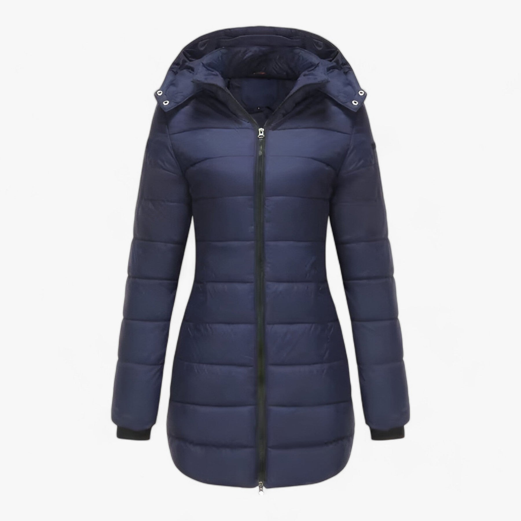 Donsjas | Capuchon | Halflang | Lange Pufferjassen | Winterjassen voor Vrouwen-Boetiek Moda