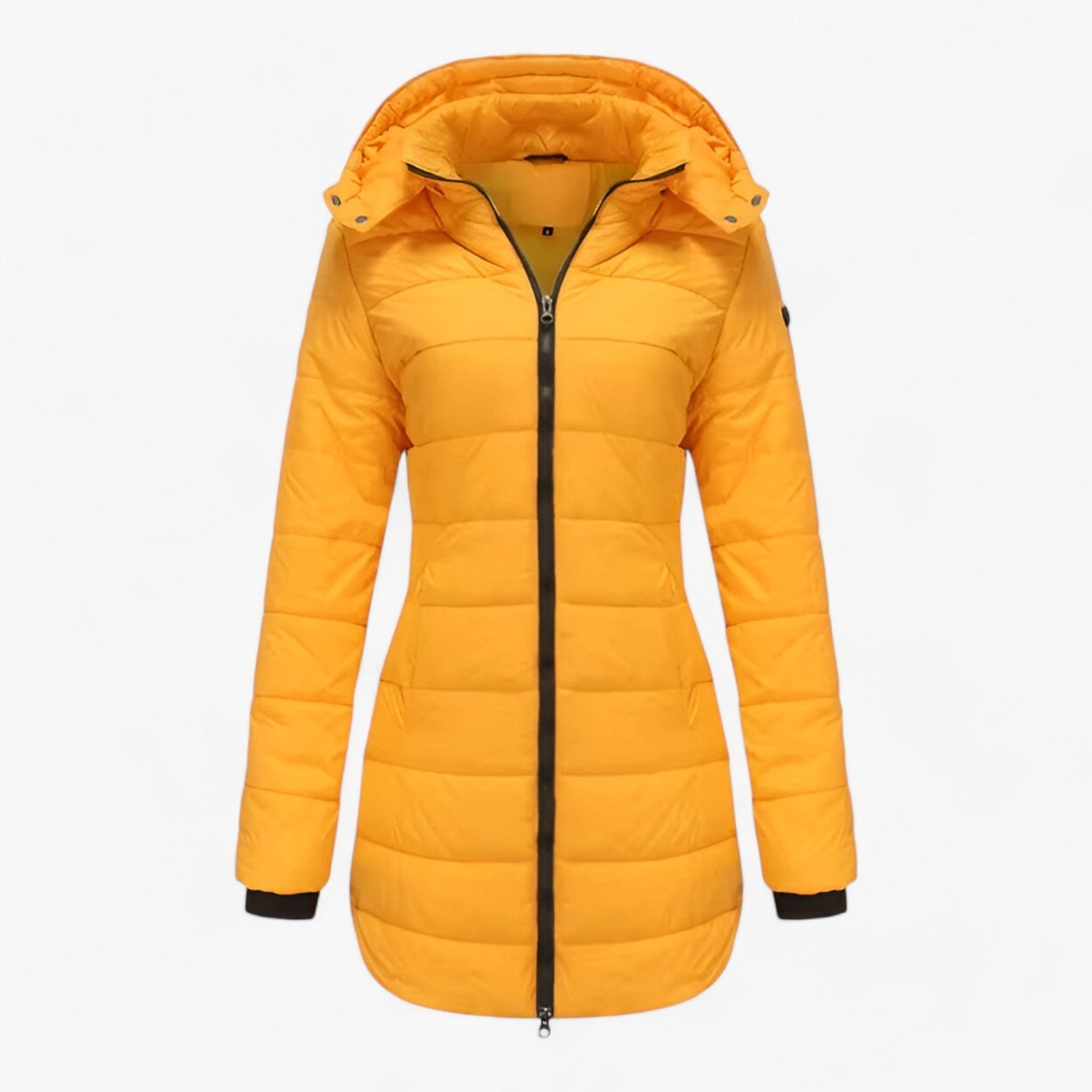 Donsjas | Capuchon | Halflang | Lange Pufferjassen | Winterjassen voor Vrouwen-Boetiek Moda