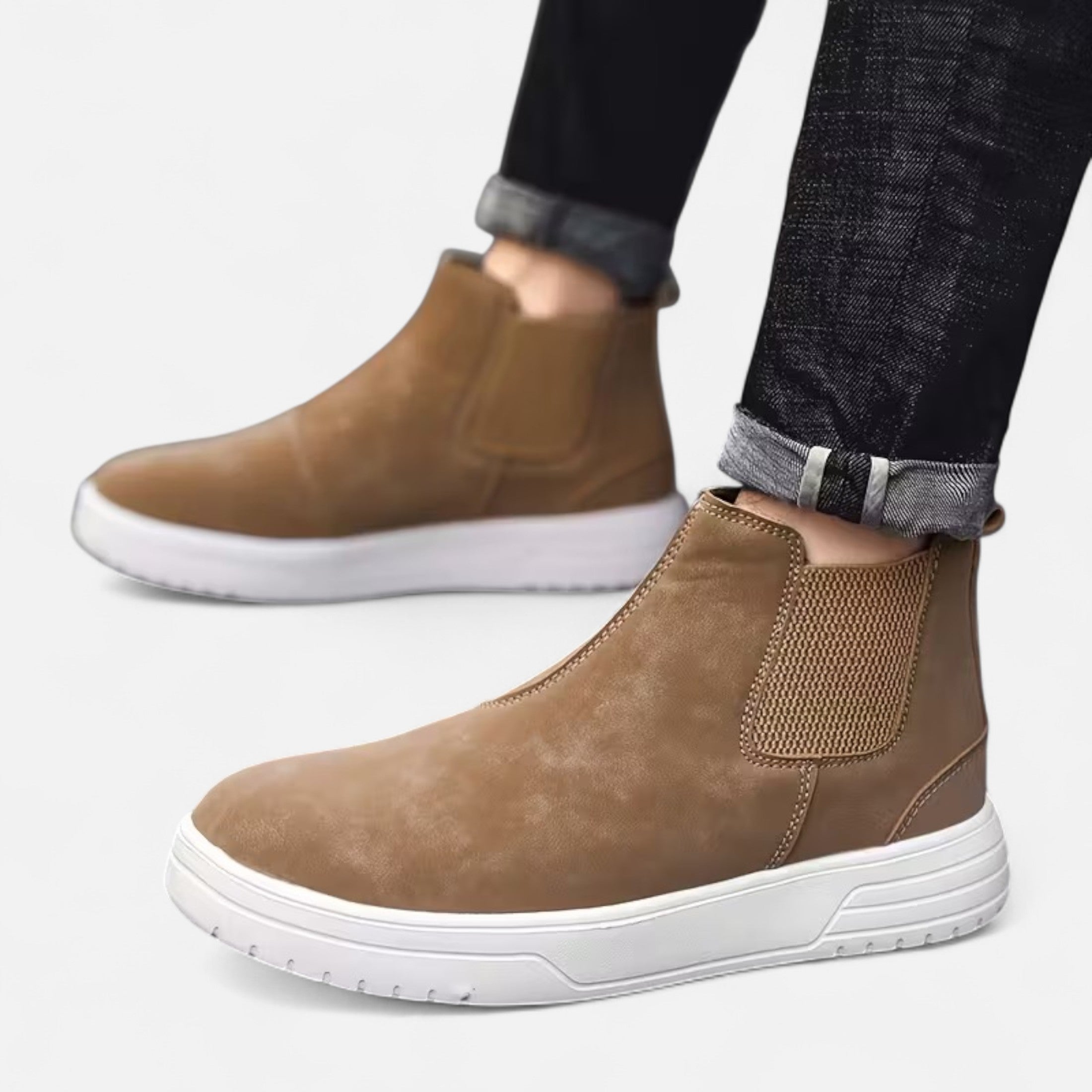 Enkellaarzen | Casual | Rubberen Zool | Slip-On Laarzen | Herenlaarzen-Boetiek Moda