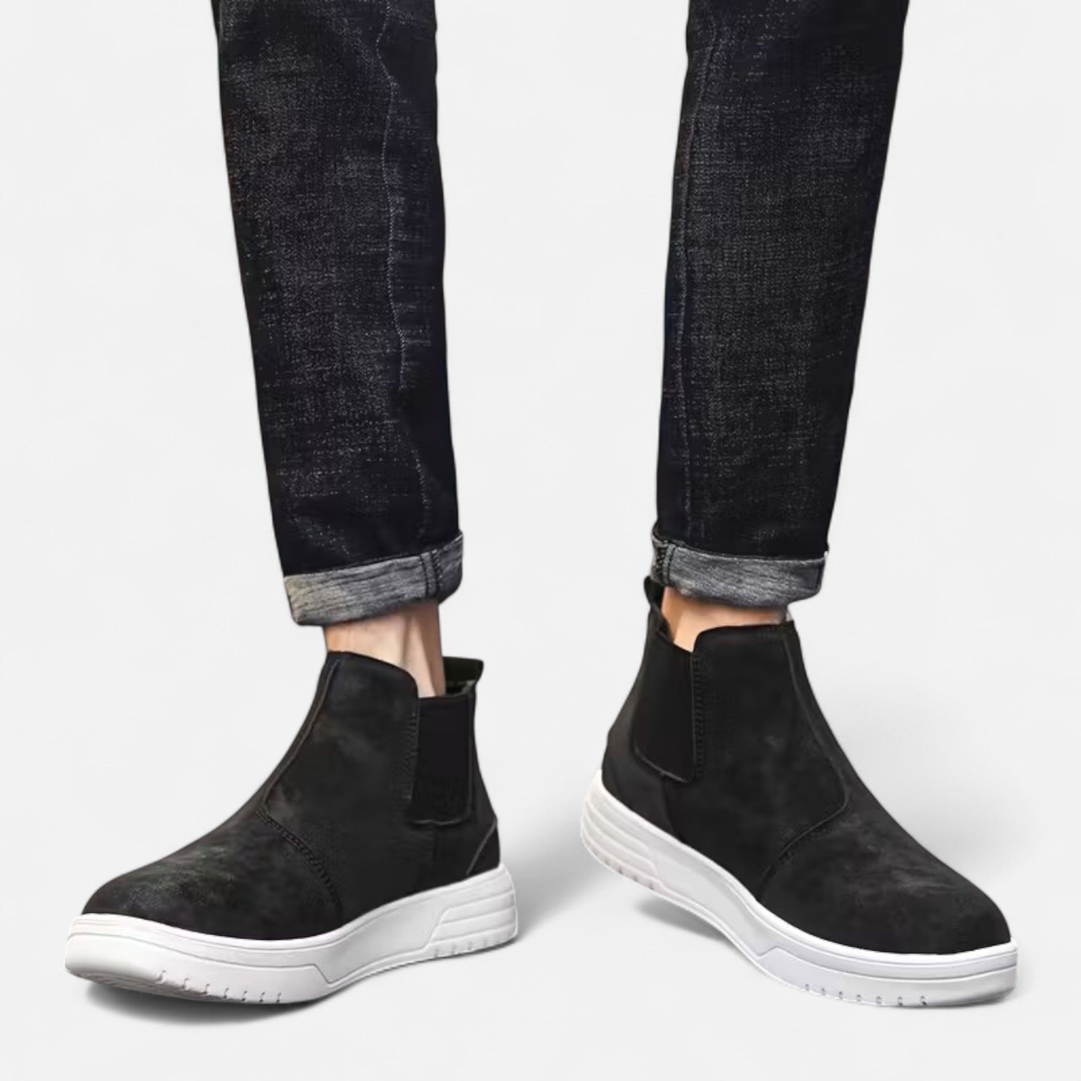 Enkellaarzen | Casual | Rubberen Zool | Slip-On Laarzen | Herenlaarzen-Boetiek Moda