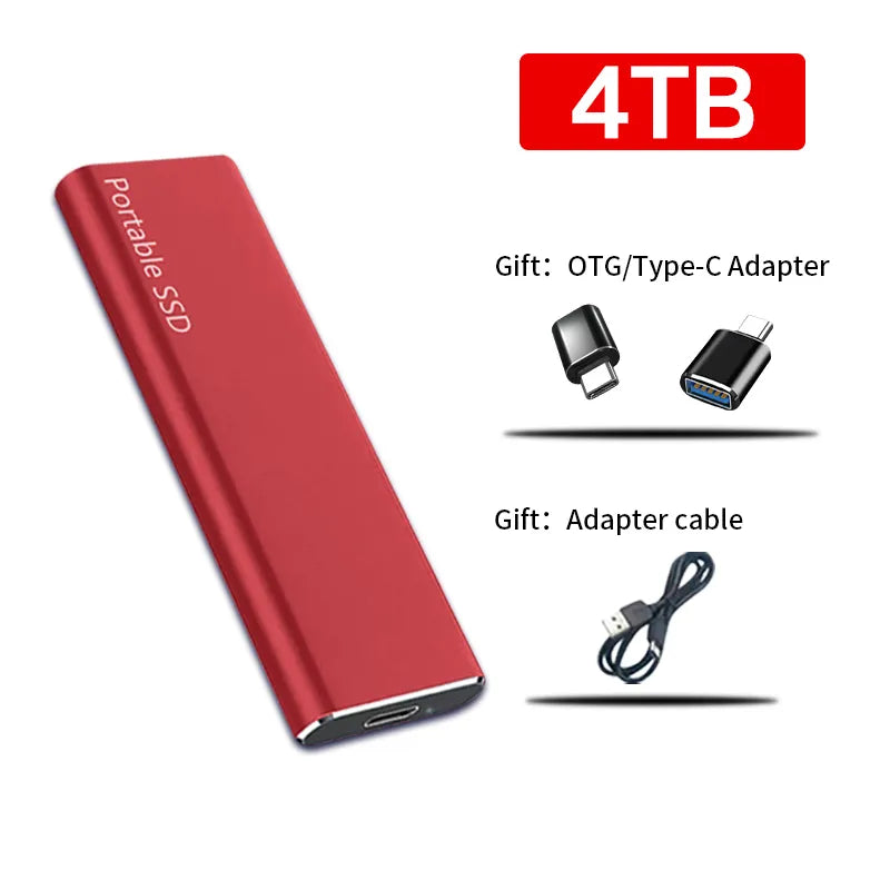 Externe SSD - Draagbaar - 4TB - Externe Harde Schijf - Externe Solid State Drive-Boetiek Moda
