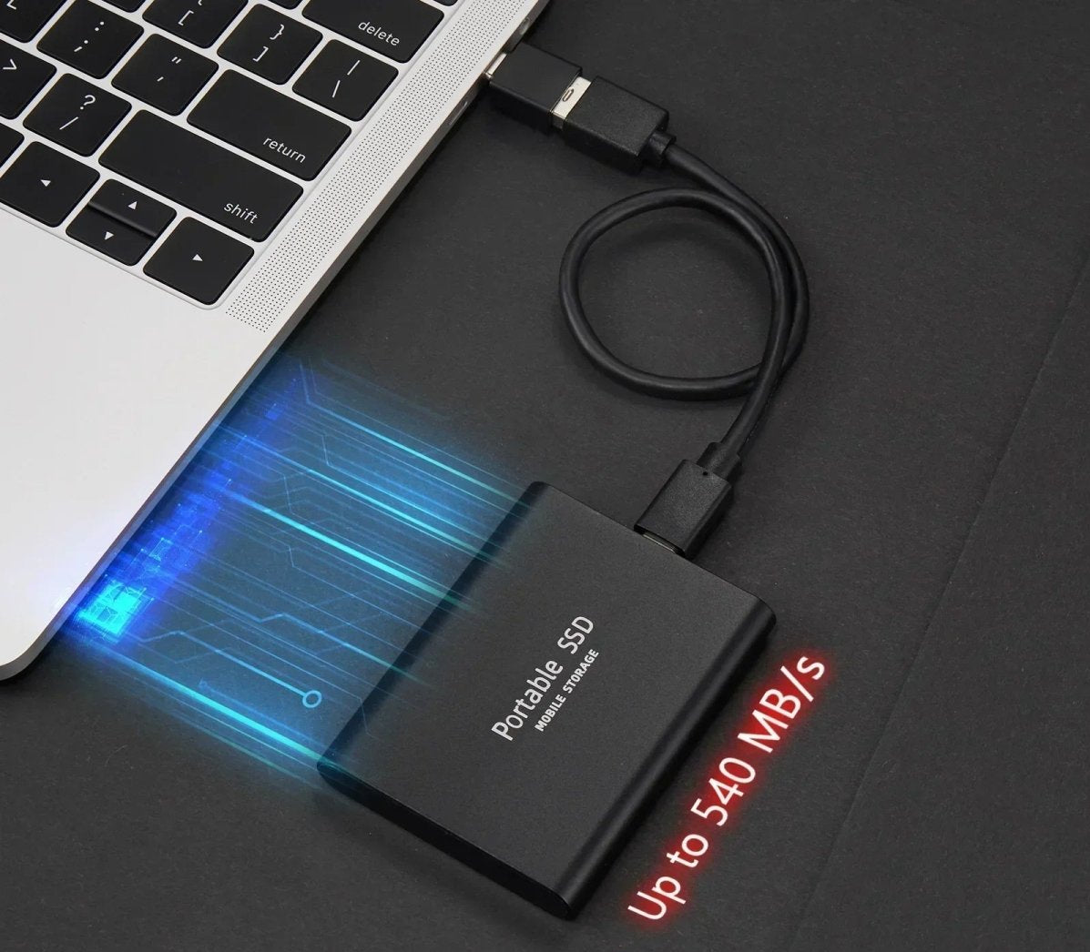 Externe SSD-schijf - Draagbare externe SSD-harde schijf met USB-C-Boetiek Moda