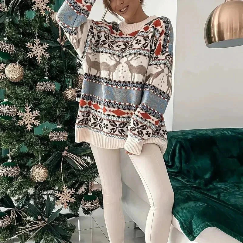 Feestelijke Gebreide Trui-Boetiek Moda