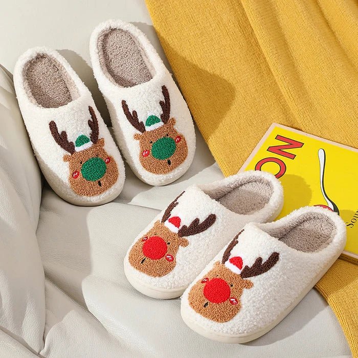 Feestelijke Rendier Pantoffels Voor Binnen-Boetiek Moda