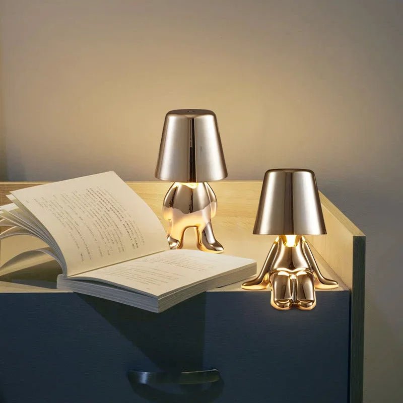 Figuur Lamp - Dimbare Ambience Goud Zilver Tafellamp-Boetiek Moda