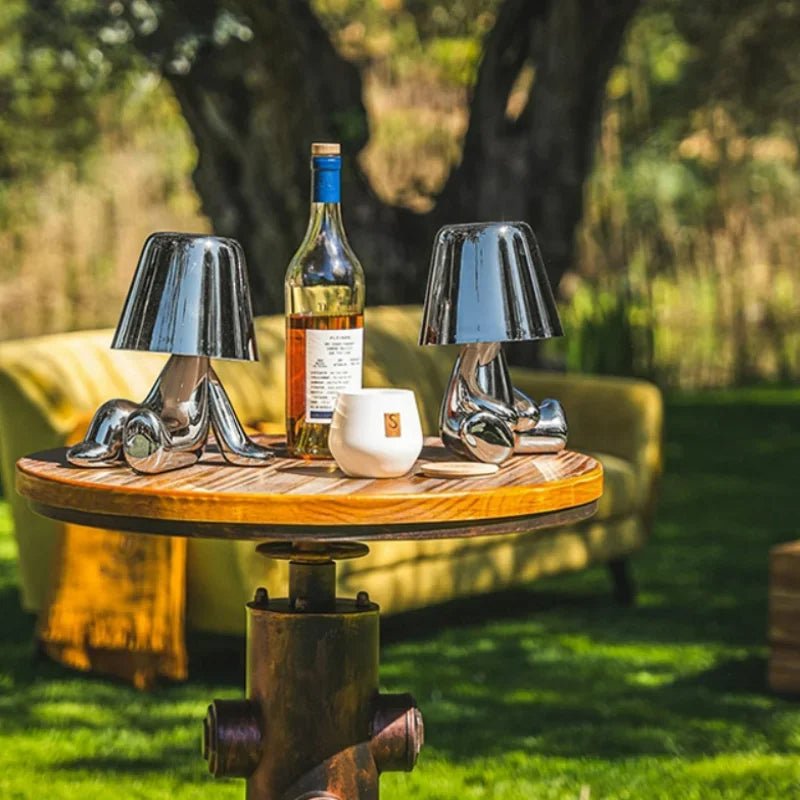 Figuur Lamp - Dimbare Ambience Goud Zilver Tafellamp-Boetiek Moda