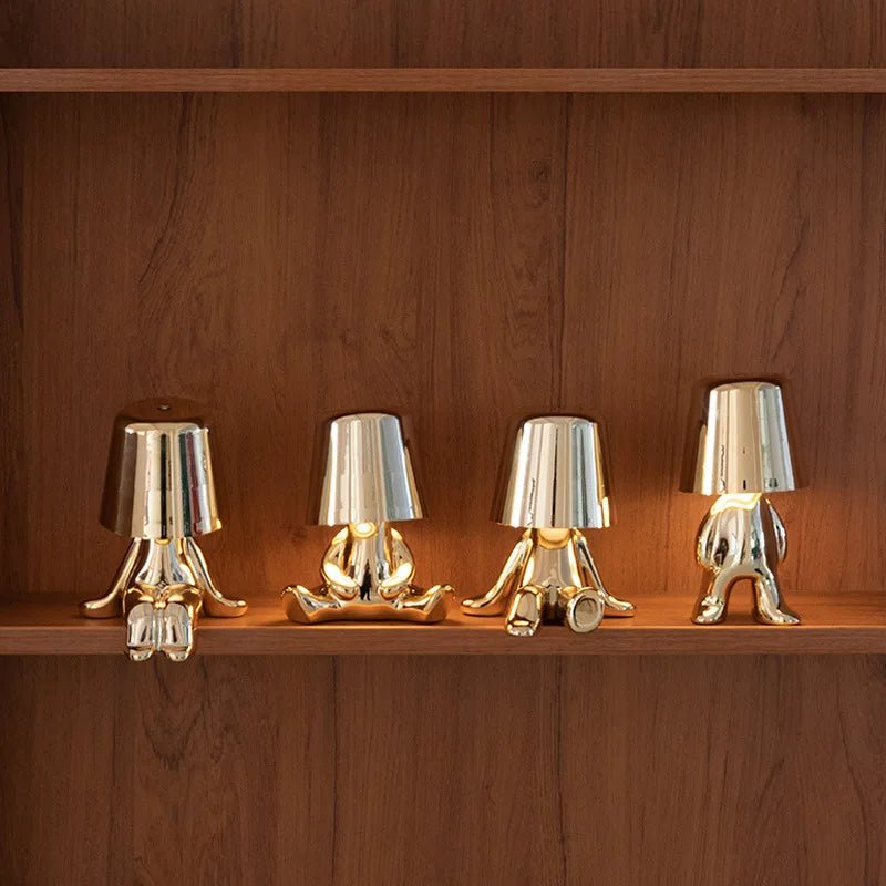 Figuur Lamp - Dimbare Ambience Goud Zilver Tafellamp-Boetiek Moda
